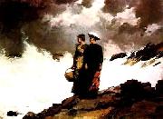 Winslow Homer Watching the Breakers Spain oil painting reproduction